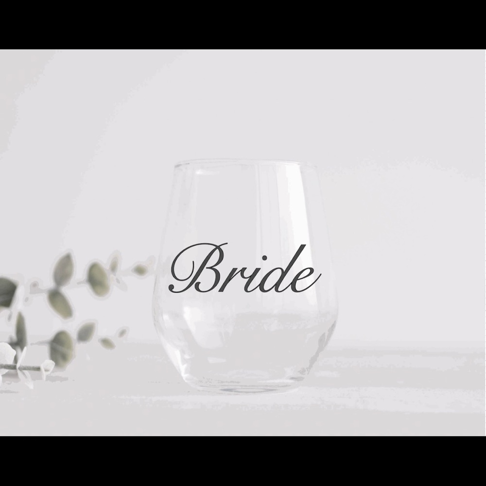 Wedding wine glasses